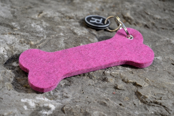 Treusinn Keyring wool felt BONE