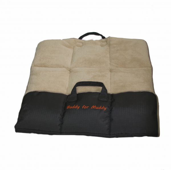 Fellafit Outdoormatte mit Webpelz 90 x 66 cm Limette