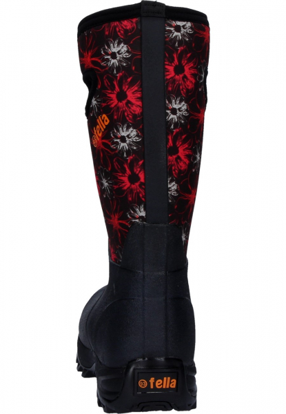 93' Fella Outdoorstiefel Annie hoch black/ red