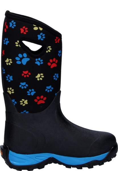 93' Fella Outdoorstiefel Pawwalker hoch black/Pfötchen