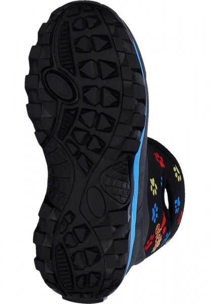93' Fella Outdoorstiefel Pawwalker halbhoch black/Pfötchen