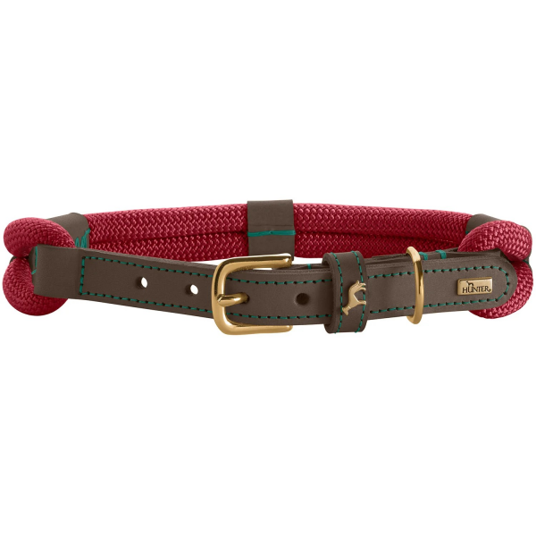 Hunter Halsband Malia weinrot/dunkelbraun