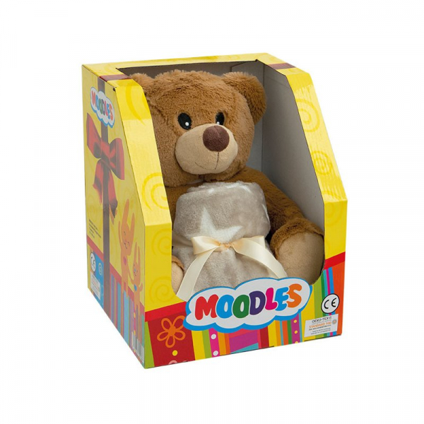 Petlando Plüschtier Moodles Teddy Toto + Kuscheldecke