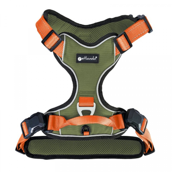 Petlando Magnetech Harness Olive/Orange