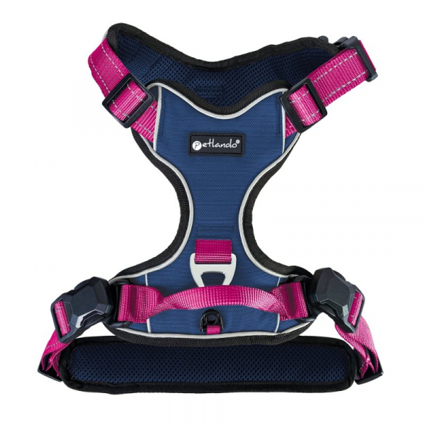 Petlando Magnetech Harness Navy/Fuchsia