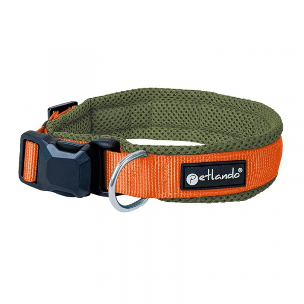 Petlando Magnetech Halsband  Olive/Orange