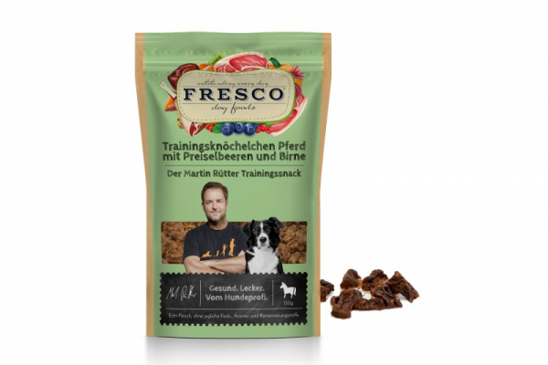 Fresco Trainingsknöchelchen Pferd mit Preiselbeeren und Birne