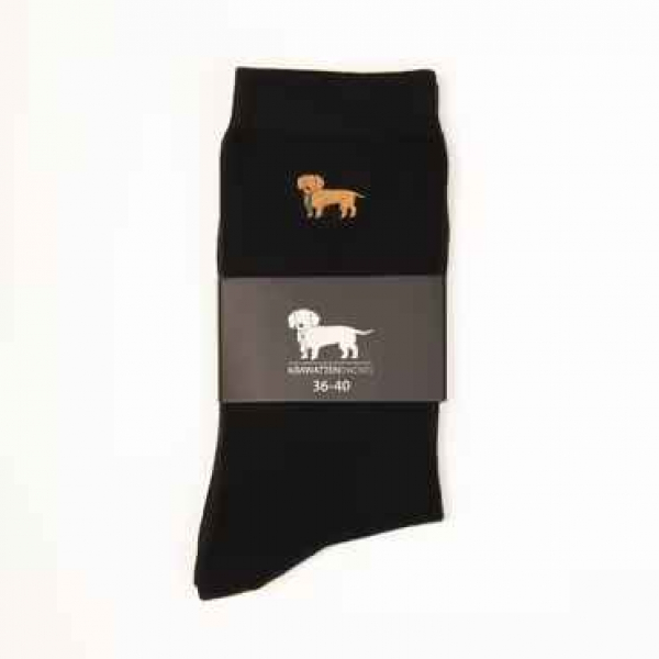 KRAWATTENDACKEL Plain colored socks black