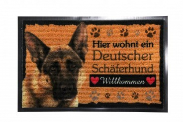 Doormat German shepherd