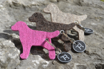 Treusinn Keyring wool felt DOG