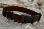 Treusinn Halsband verstellbar Biothan 25mm schokobraun