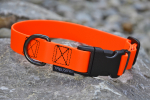 Treusinn Halsband verstellbar Biothan 25mm neonorange
